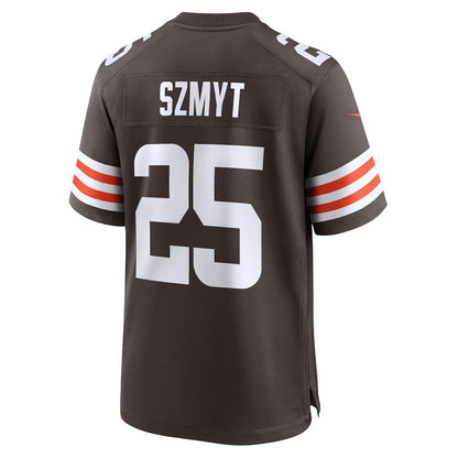 C.Browns #25 Andre Szmyt Brown Team Game Stitched American Football Jerseys