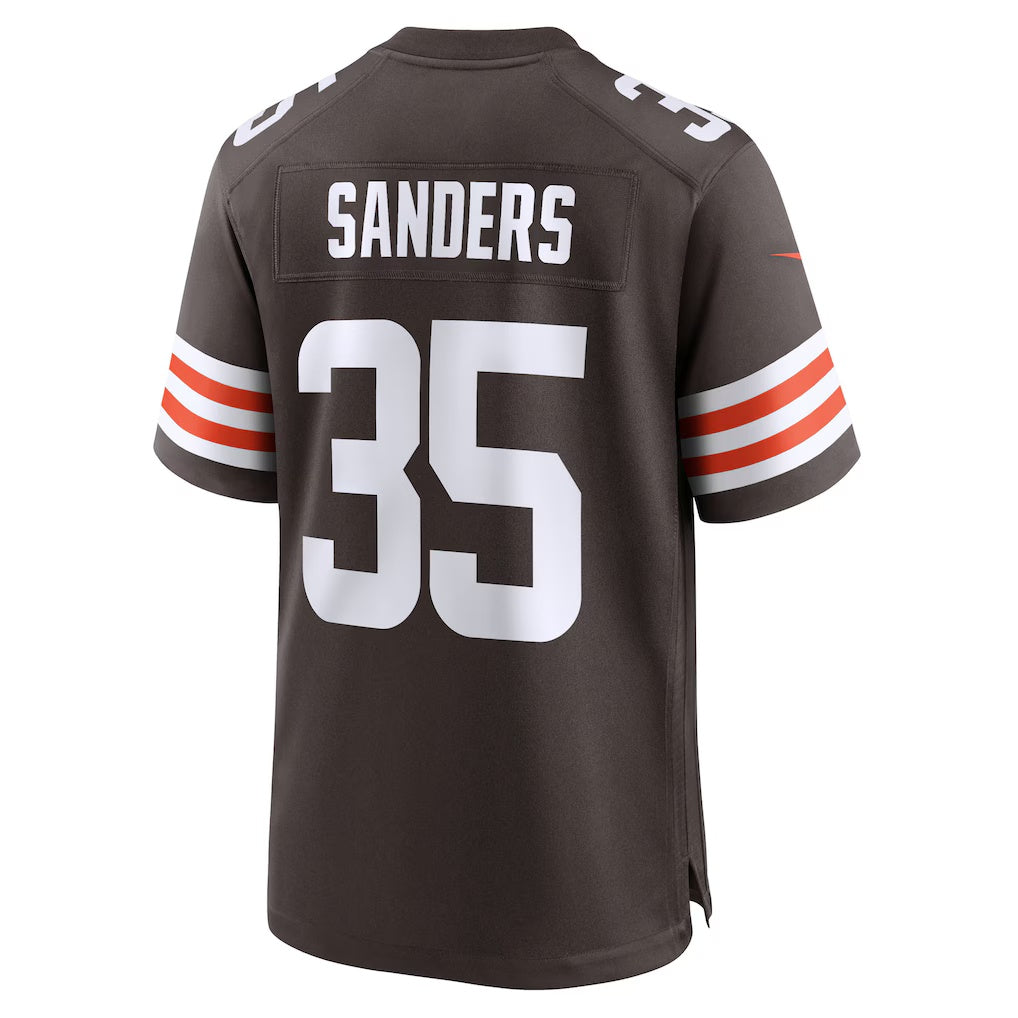 C.Browns #35 Raheim Sanders Brown Team Game Stitched American Football Jerseys