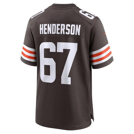 C.Browns #67 LaDarius Henderson Brown Team Game Stitched American Football Jerseys