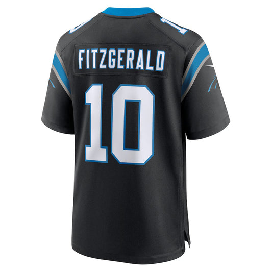 C.Panthers #10 Ryan Fitzgerald Black Team Game Stitched American Football Jerseys