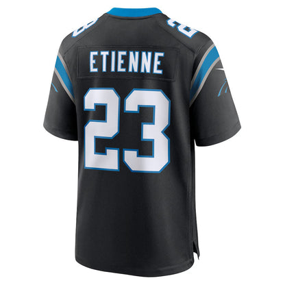 C.Panthers #23 Trevor Etienne Black Team Game Stitched American Football Jerseys