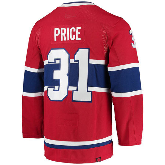 M.Canadiens #31 Carey Price  Home Primegreen Authentic Pro Player Jersey Red Stitched American Hockey Jerseys CROVYIE