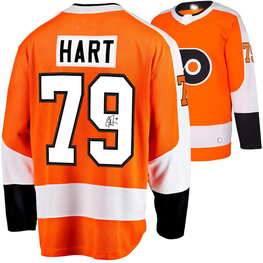 P.Flyers #79 Flyers Fanatics Authentic Autographed Orange Jersey Orange Stitched American Hockey Jerseys CROVYIE