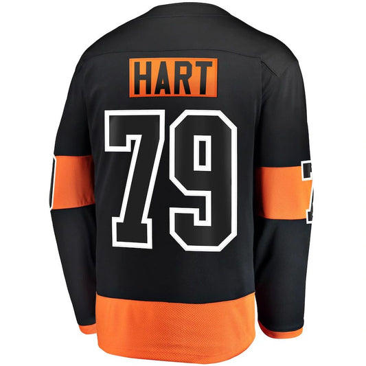 P.Flyers #79 Carter Hart Fanatics Branded Alternate Premier Breakaway Player Jersey Stitched American Hockey Jerseys CROVYIE