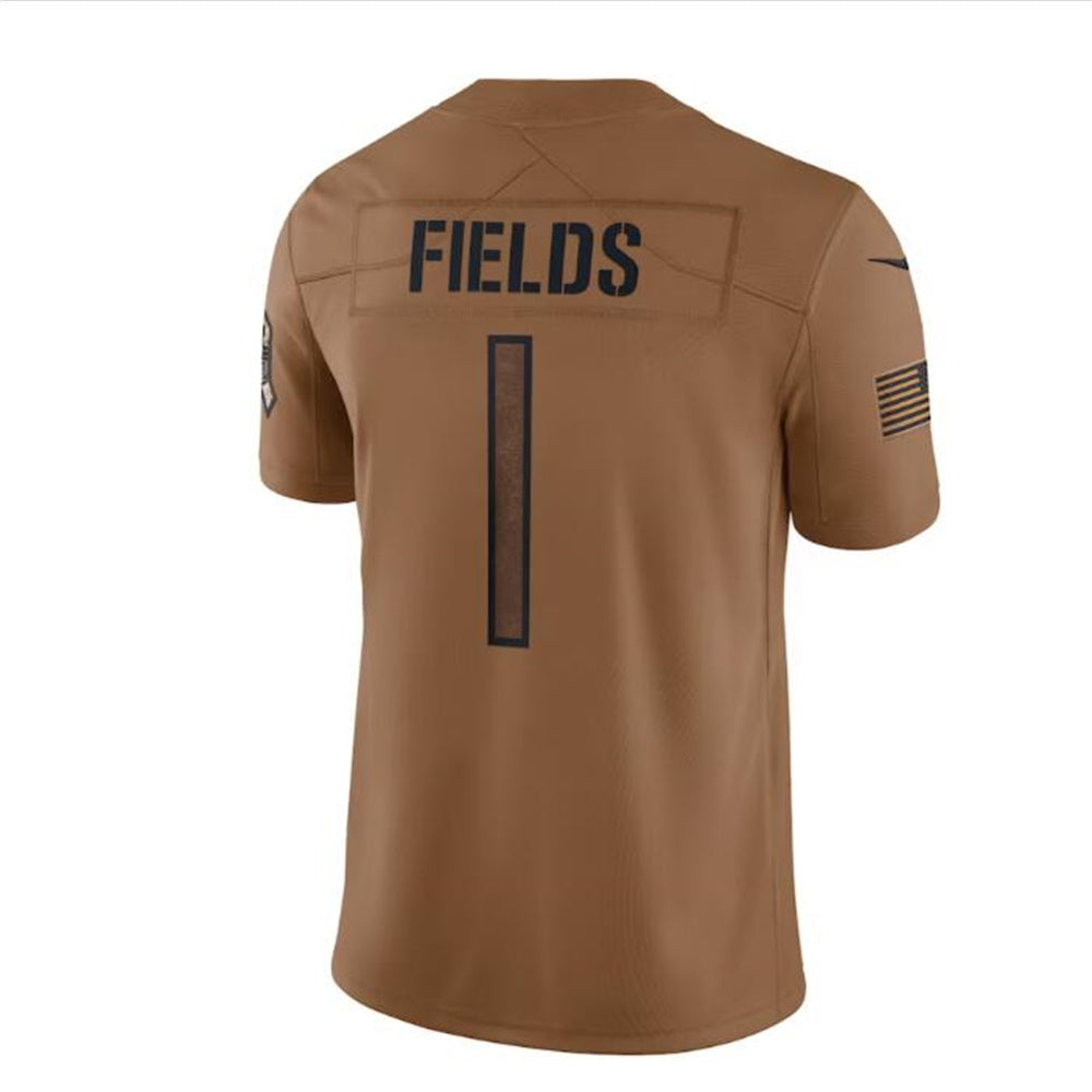 C. Bears #1 Darnell Wright Brown 2023 Salute To Service Limited Jersey Stitched American Football Jerseys