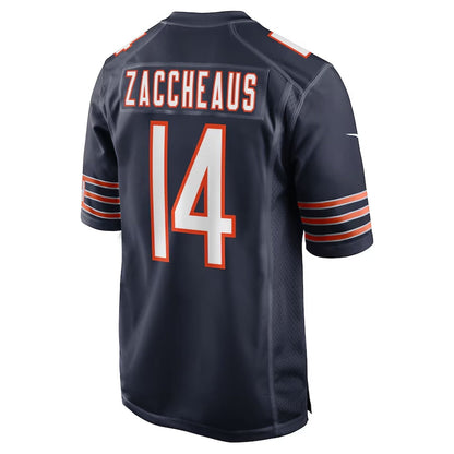C.Bears #14 Olamide Zaccheaus Navy Team Game American Football Jerseys