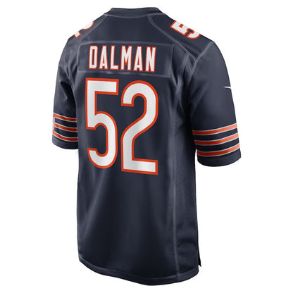 C.Bears #52 Drew Dalman Navy Team Game American Football Jerseys