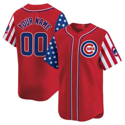 Custom Chicago Cubs 2024 Independence Day Vapor Premier Limited¨C All Stitched Baseball Jersey
