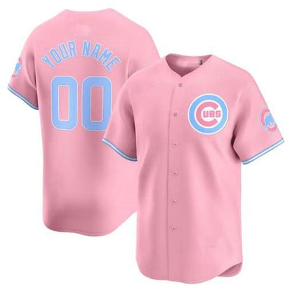Custom Chicago Cubs Bubblegum Pink Vapor Premier Limited¨C All Stitched Baseball Jersey
