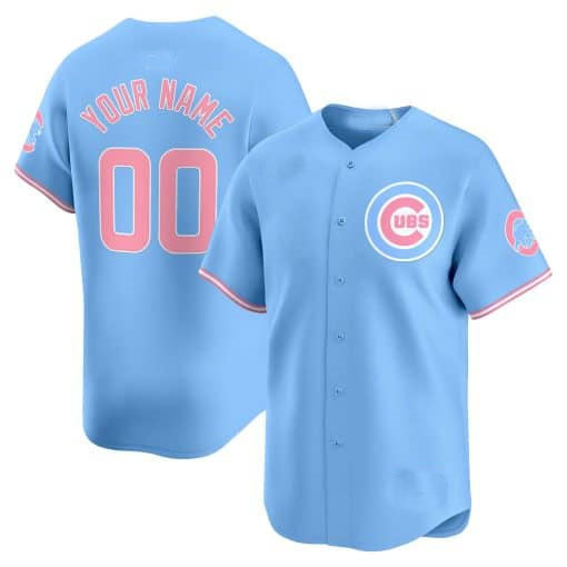 Custom Chicago Cubs Bubblegum Pink Vapor Premier Limited¨C All Stitched Baseball Jersey