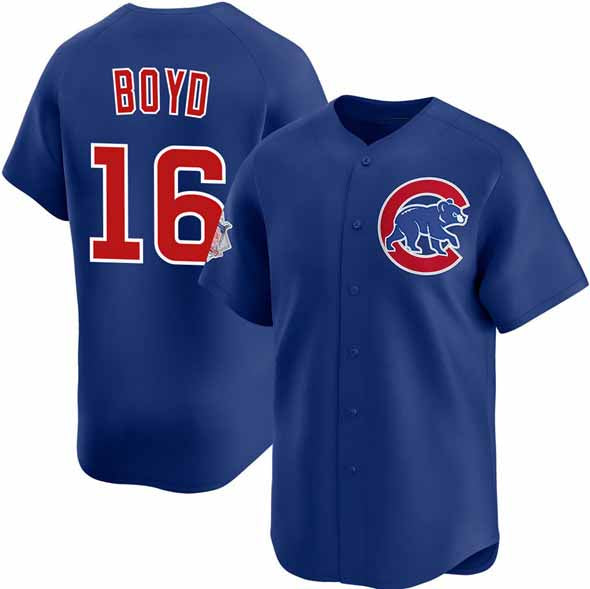 Chicago Cubs #16 Matthew Boyd Royal Limited Stitched Baseball Jersey