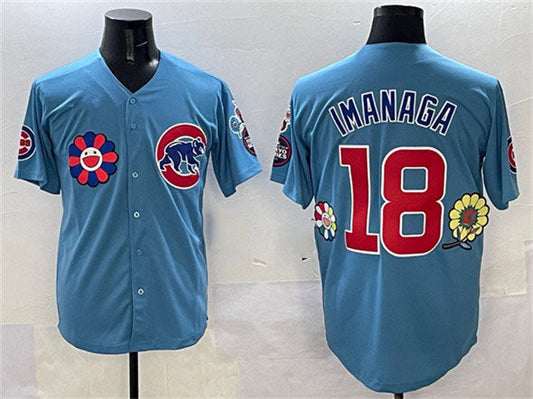 Chicago Cubs #18 Sh¨­ta Imanaga Blue 2025 Tokyo Series 2nd Alternate Limited Stitched Baseball Jersey