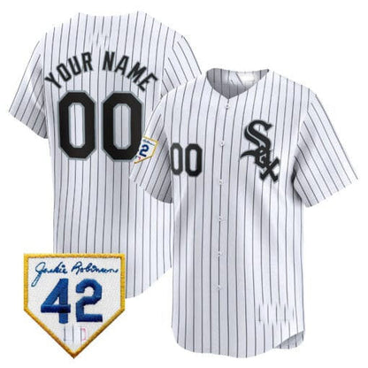 Custom Chicago White Sox 2024 Jackie Robinson Patch Vapor Premier Limited¨C All Stitched Baseball Jersey