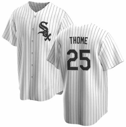 Chicago White Sox #25 Jim Thome White Cool Base Stitched Baseball Jersey