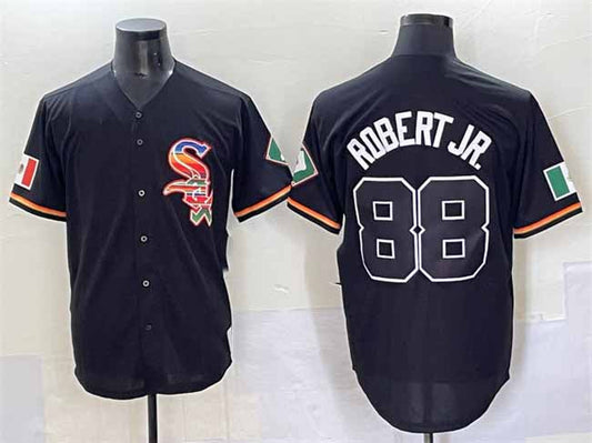 Chicago White Sox #88 Luis Robert Jr. Black Mexico Limited Stitched Baseball Jersey