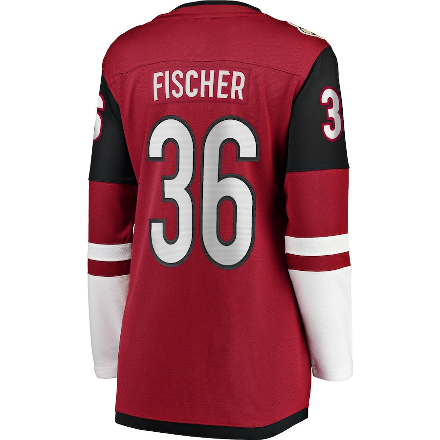 A.Coyotes #36 Christian Fischer Fanatics Branded Breakaway Player Jersey Garnet Stitched American Hockey Jerseys CROVYIE