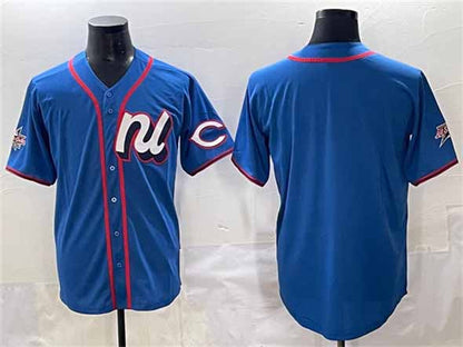 Cincinnati Reds National League Blank Blue 2025 All-Star Edition Limited Stitched Baseball Jersey
