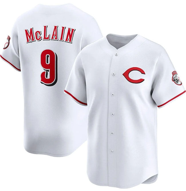 Cincinnati Reds #9 Matt McLain White 2025 Home Limited Stitched Baseball Jersey