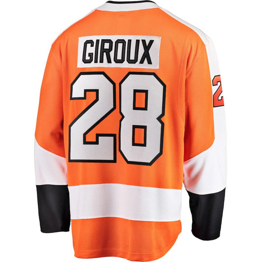 P.Flyers #28 Claude Giroux Fanatics Branded Home Breakaway Player Jersey  Orange Stitched American Hockey Jerseys CROVYIE