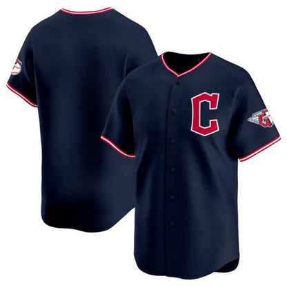Cleveland Guardians Blank Navy 2025 Alternate Limited Stitched Baseball Jersey