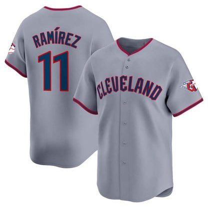 Cleveland Guardians #11 Jose Ramirez Gray 2025 Alternate Limited Stitched Baseball Jersey