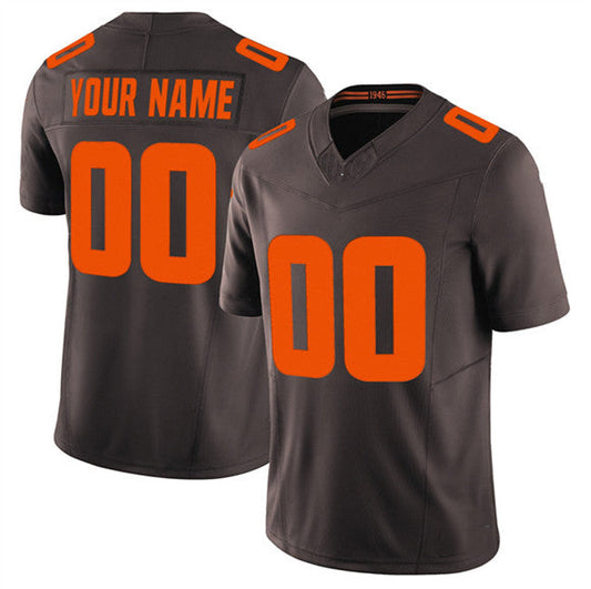 Custom C.Browns Active Player Brown 2025 F.U.S.E. Alpha Dawg Limited Football Stitched Jersey