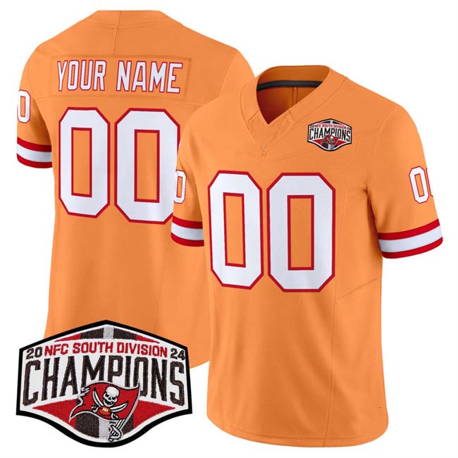 Custom TB.Buccaneers Active Player Orange F.U.S.E. 2024 South Champions Limited Stitched Football Jersey
