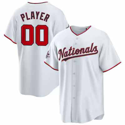 Custom Washington Nationals 2025 All-Star Game Home Pick-A-Player Replica Jersey - White Baseball Jerseys