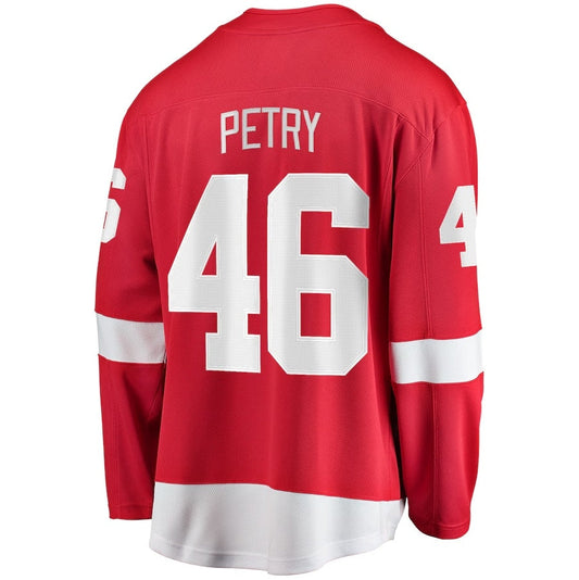 D.Red Wings #46 Jeff Petry Fanatics Home Breakaway Jersey - Red Stitched American Hockey Jerseys CROVYIE