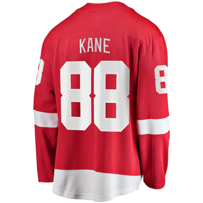 D.Red Wings #88 Patrick Kane Fanatics Home Breakaway Player Jersey - Red Stitched American Hockey Jerseys CROVYIE