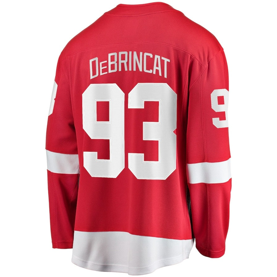 D.Red Wings #93 Alex DeBrincat Fanatics Home Premier Breakaway Player Jersey - Red Stitched American Hockey Jerseys CROVYIE