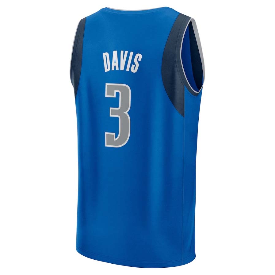 D.Mavericks #3 Anthony Davis Fanatics Royal Fast Break Replica Player Jersey - Icon Edition Stitched American Basketball Jersey