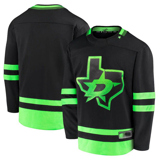 D.Stars Fanatics Branded 2020-21 Alternate Premier Breakaway Jersey Black Stitched American Hockey Jerseys CROVYIE