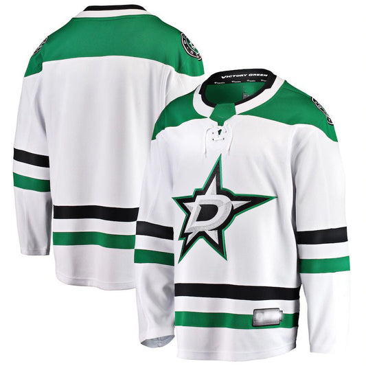 D.Stars Fanatics Branded Breakaway Away Jersey White Stitched American Hockey Jerseys CROVYIE