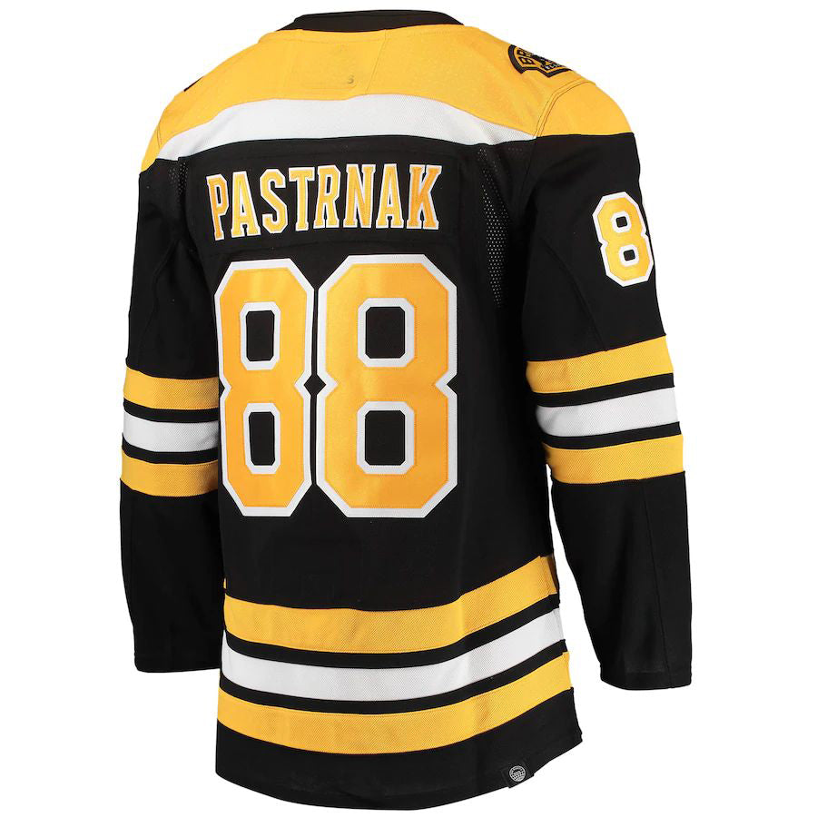 B.Bruins #88 David Pastrnak Home Primegreen Authentic Pro Player Jersey Black Stitched American Hockey Jerseys CROVYIE
