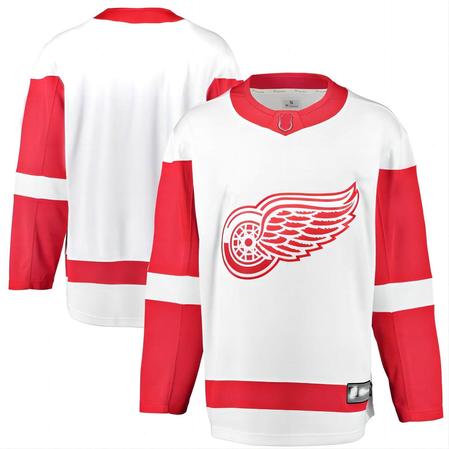 D.Red Wings Fanatics Branded Breakaway Away Jersey White Stitched American Hockey Jerseys CROVYIE