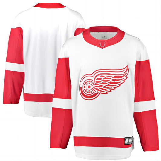 D.Red Wings Fanatics Branded Breakaway Away Jersey White Stitched American Hockey Jerseys CROVYIE