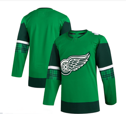 D.Red Wings 2023 St. Patrick's Day Primegreen Authentic Jersey - Kelly Green Stitched American Hockey Jerseys CROVYIE