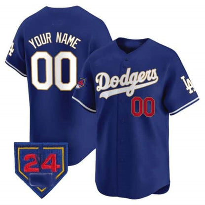 Custom Los Angeles Dodgers 2024 Spring Training Patch Vapor Premier Limited ¨C All Stitched Baseball Jersey
