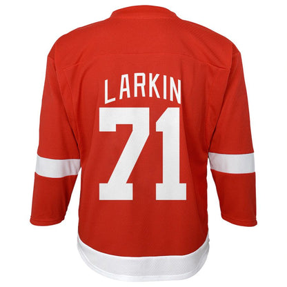 D.Red Wings #71 Dylan Larkin Toddler Replica Player Jersey Red Stitched American Hockey Jerseys CROVYIE