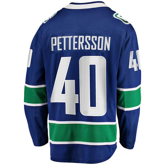 V.Canucks #40 Elias Pettersson Fanatics Branded 2019-20 Home Premier Breakaway Player Jersey  Stitched American Hockey Jerseys CROVYIE