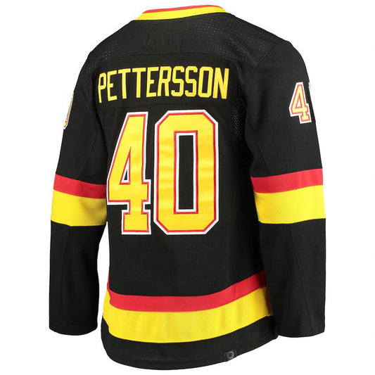 V.Canucks #40 Elias Pettersson Alternate Primegreen Authentic Pro Player Jersey Black Stitched American Hockey Jerseys CROVYIE
