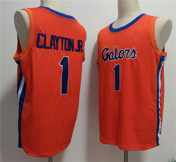 F.Gators #1 Walter Clayton Jr. Orange Stitched Basketball American College Jerseys