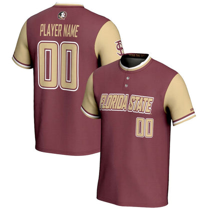 Custom F.State Seminoles GameDay Greats Unisex NIL Pick-A-Player Lightweight Softball Jersey ¡§C Garnet American College Jerseys