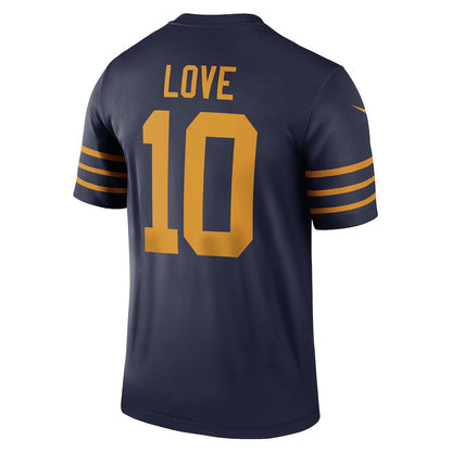 GB.Packers #10 Jordan Love Navy The 1923 Classic Legend Player Dri-FIT Top American Football Jerseys