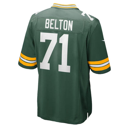 GB.Packers #71 Anthony Belton Green Team Game Stitched American Football Jerseys