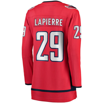 W.Capitals #29 Hendrix Lapierre Fanatics Branded Home Breakaway Player Jersey Red Stitched American Hockey Jerseys CROVYIE