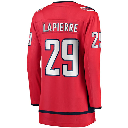 W.Capitals #29 Hendrix Lapierre Fanatics Branded Home Breakaway Player Jersey Red Stitched American Hockey Jerseys CROVYIE