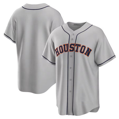 Houston Astros Road Replica Team Jersey - Gray Stitched Baseball Jersey