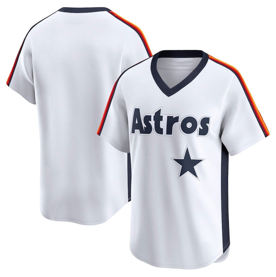 Houston Astros Throwback Cooperstown Collection Limited Jersey - White Stitched Baseball Jersey